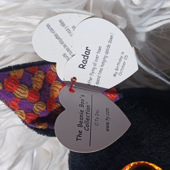 NWT Beenie Baby Boo's Collection Radar the bat stuffed toy animal - Picture 5 of 11